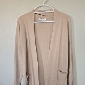Double Zero | Tan Long Cardigan Size Medium